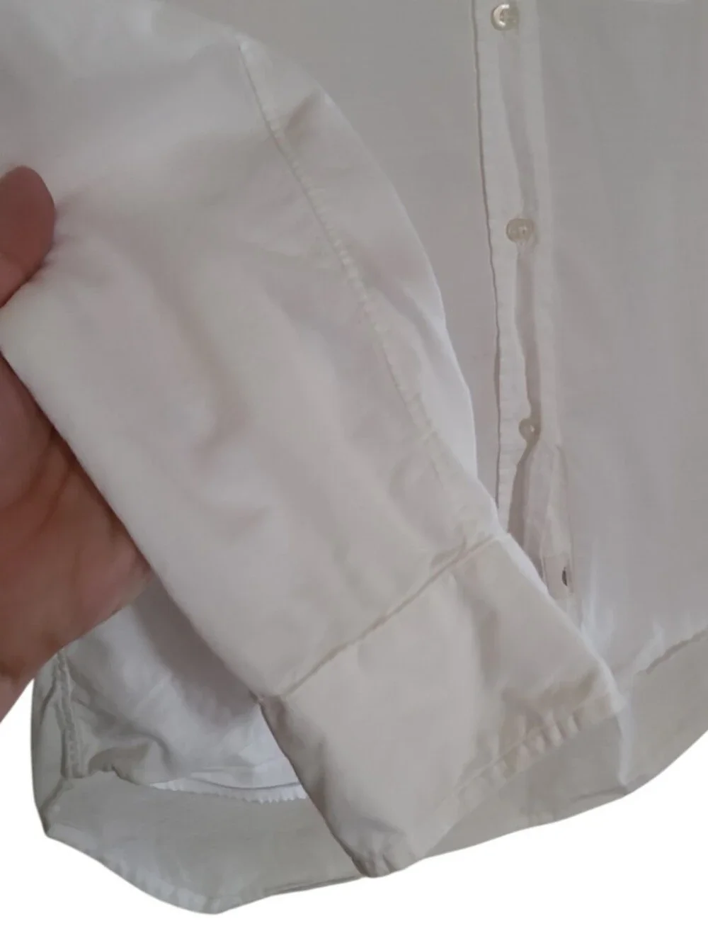 Grayson By Frank &Eileen The Hero 100% Cotton Button Down Top White - Picture 9 of 16